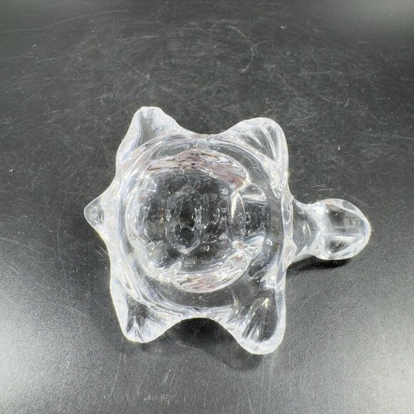 Vintage Clear Glass Crystal Miniature Turtle Reptile Figurine Decor Small Figure - Picture 13 of 15
